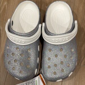 crocs classic glitter clog